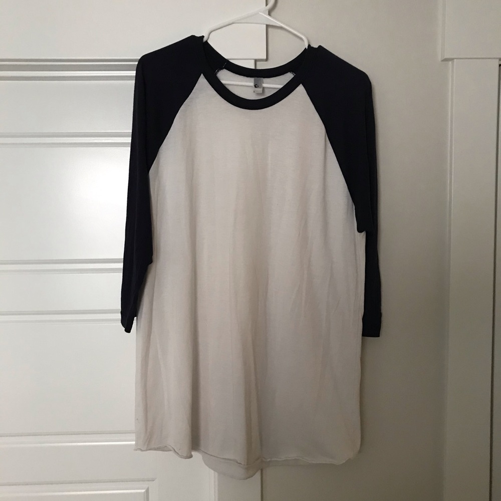 American apparel baseball T-shirt